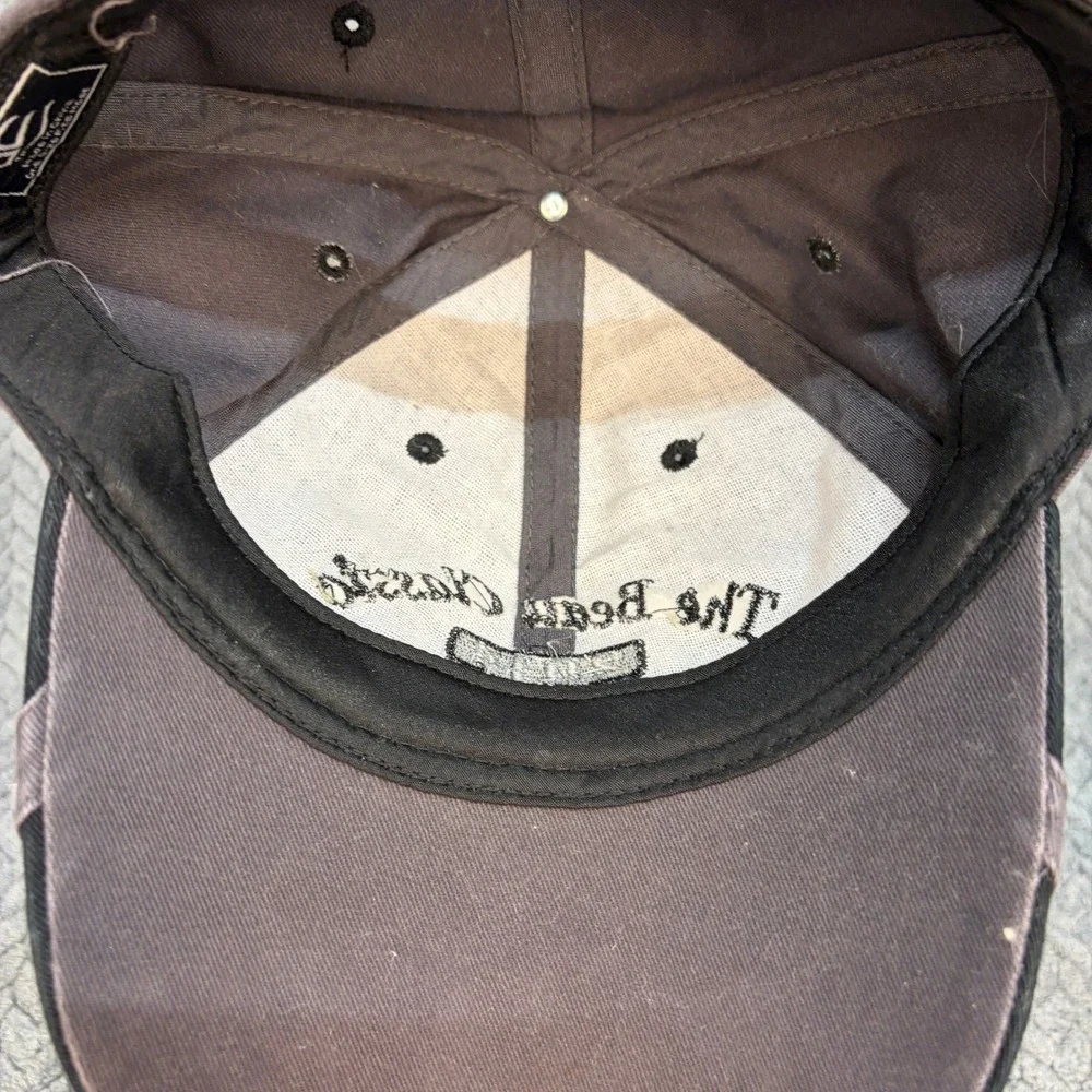The Beau Classic 2014 Baseball Cap Gray Black Adjustable Strap Hat OSFM